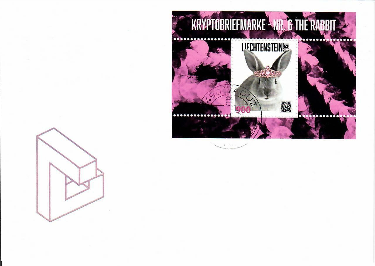 Tutti i francobolli: Crypto-Stamp Nr.6, The Rabbit, auf Brief, REGENBOGEN – Usato da Schlieren venduto da Dalpie1414