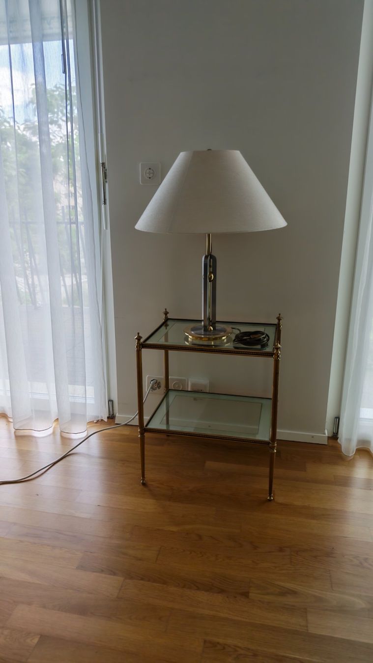 Lampes: Messinglampe mit Tisch – D'occasion à Berikon par Kudi56 1