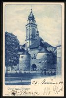 AK Solothurn, Kirche und Park, 1902