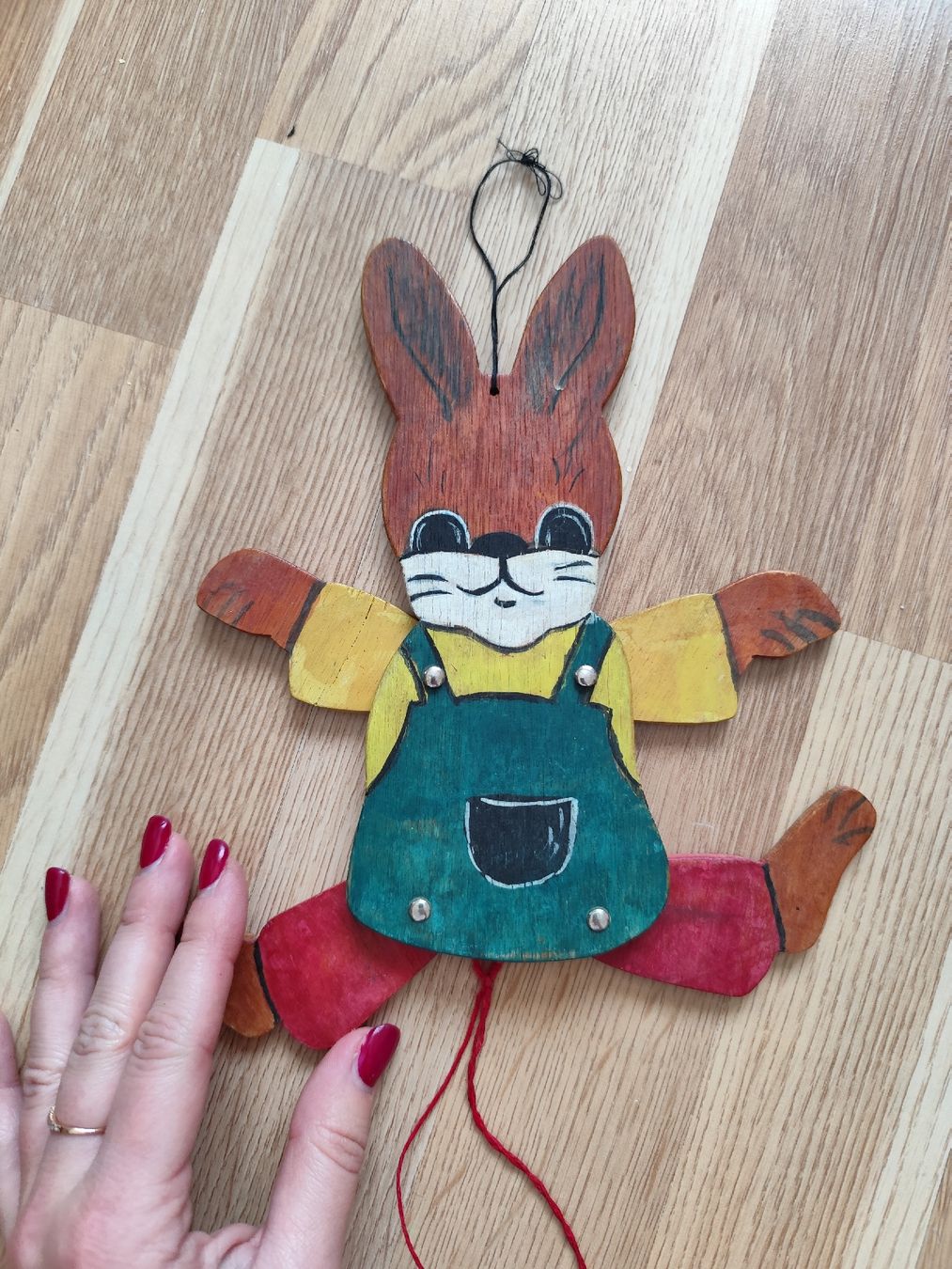 Spielzeuge: Vintage Pull String Wooden Bunny Toy - Excellent Gift! – Gebraucht aus Mägenwil von VintageGirly 2