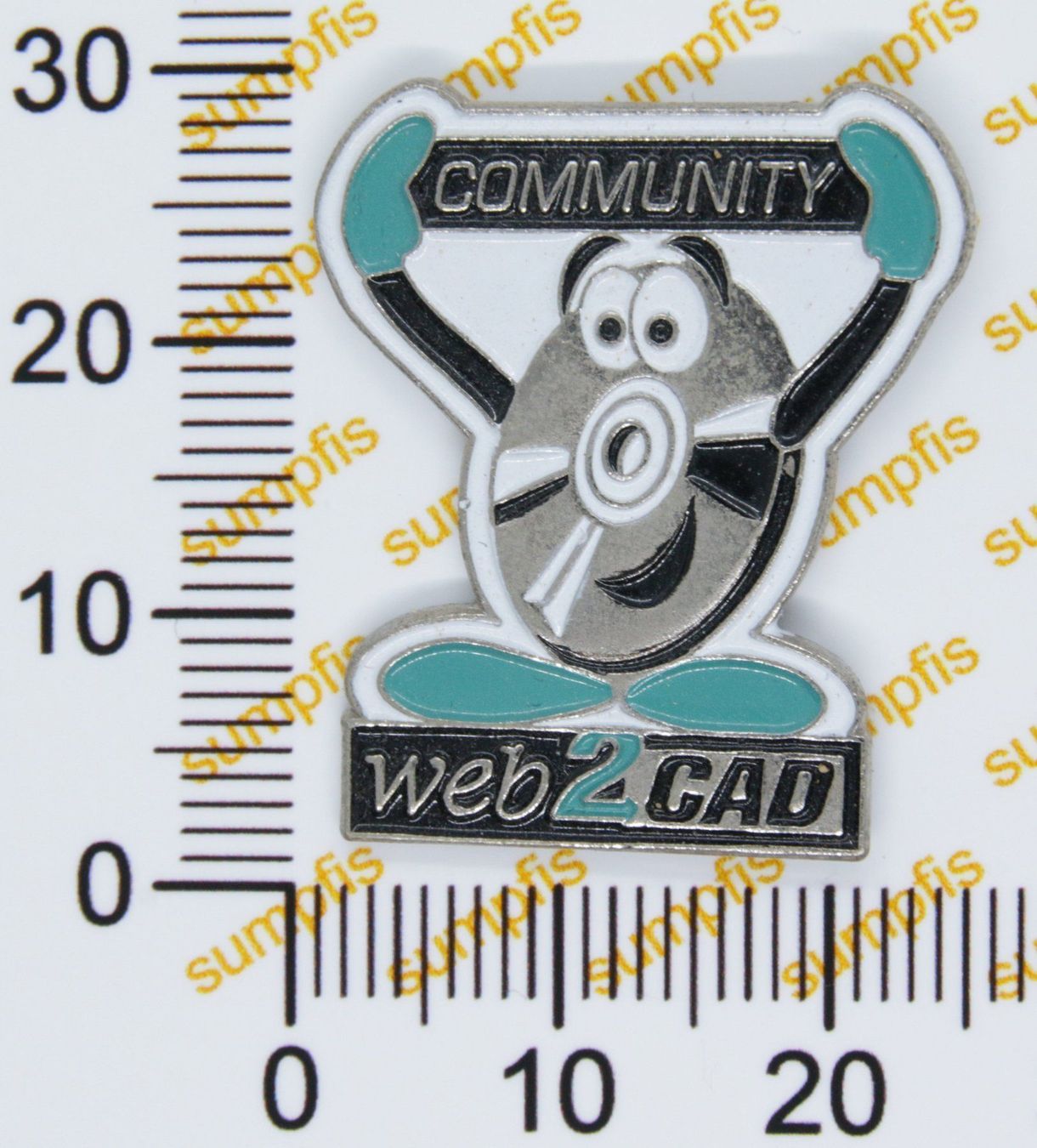 Placchette & Badge: Pin Web2CAD Community – Usato da Winterthur venduto da sumpfis