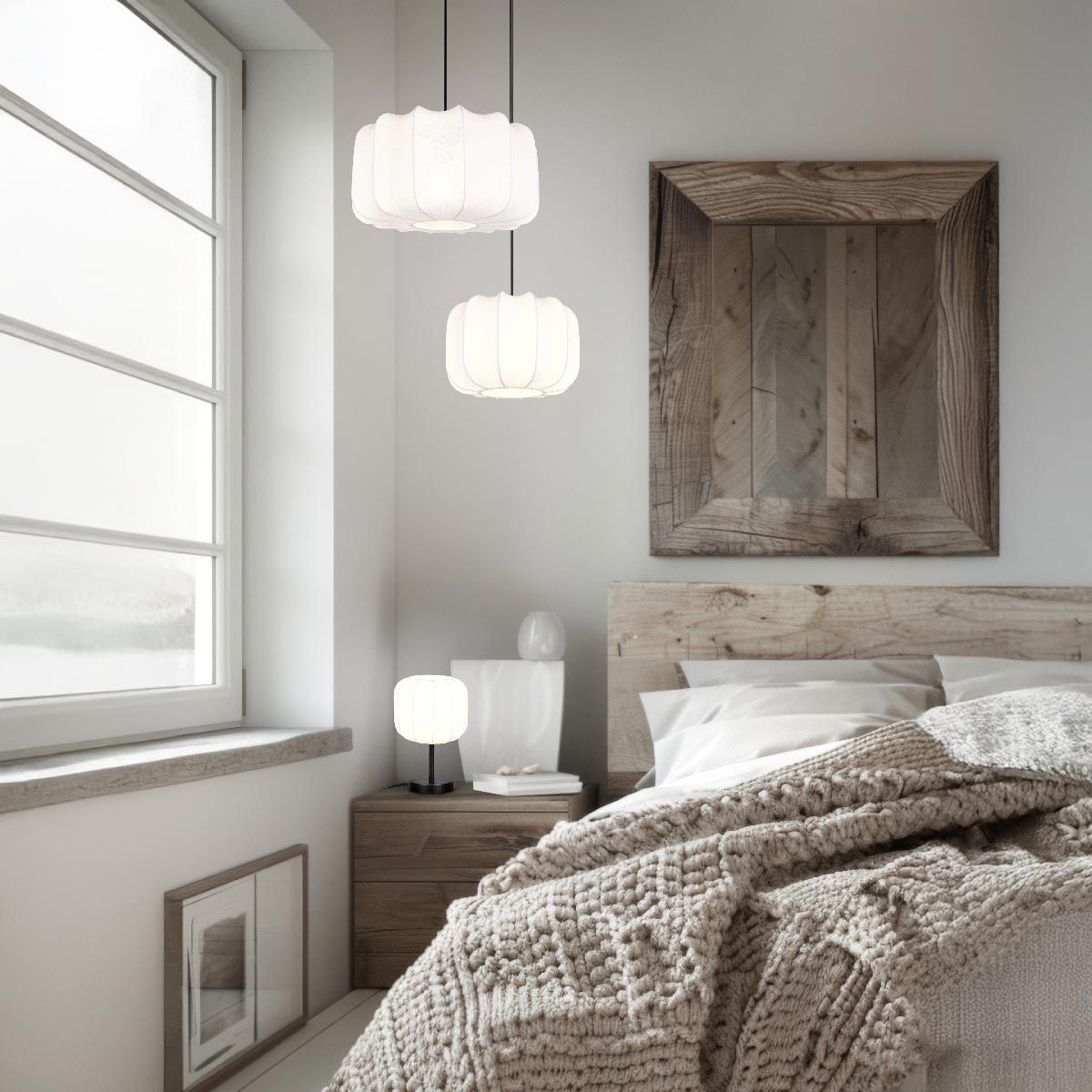 Lampade: Tischleuchte, Stoff, 32 cm Höhe   – Nuovo (secondo la descrizione) da Kreuzlingen venduto da Smart-Light 1