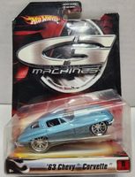 Hotwheels G Machines: Chevy Corvette "Blue/White" 1963 1:50