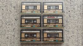 Musikkassetten gebraucht - 6 x Maxell XLII-90
