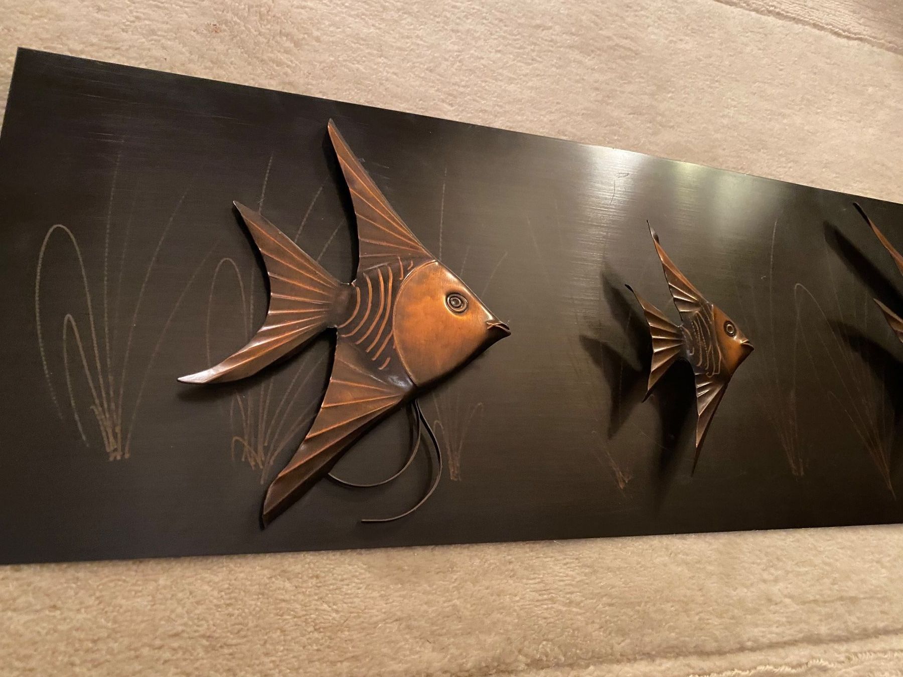 Foto & Immagini: Vintage Kupferbild mit 3D Fischen – Usato da Rorbas venduto da tun_m7fz 4