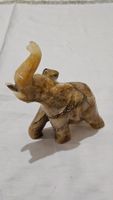 Onyx-Marmor Elefant gross / handgeschnitzte Steinfigur