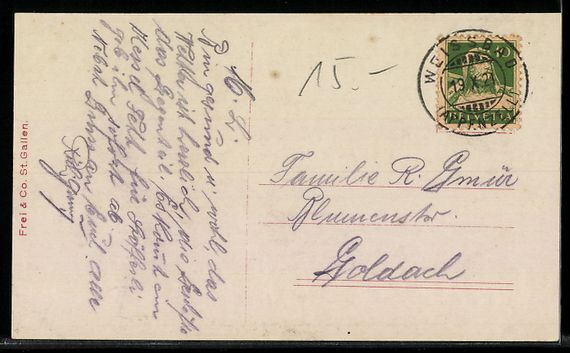 Cartoline postali: Brülisau, Mit Marwies, Säntis und Eben – Usato da Berlin venduto da bartko-reher 1