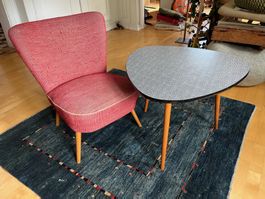 Vintage Tisch mit Sessel