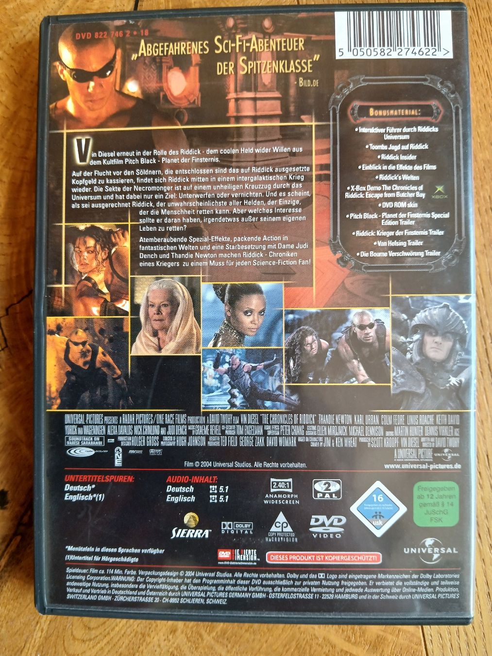 Tutti i DVDs: Riddick - Chroniken eines Kriegers DVD - Vin Diesel – Usato da Langendorf venduto da bine9 1