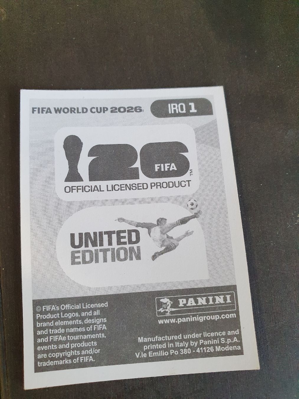 Panini Cartes à collectionner: Fifa world Cup 2026 IRQ 1 – Neuf avec emballage d'origine à St.Gallen par Avena135 1