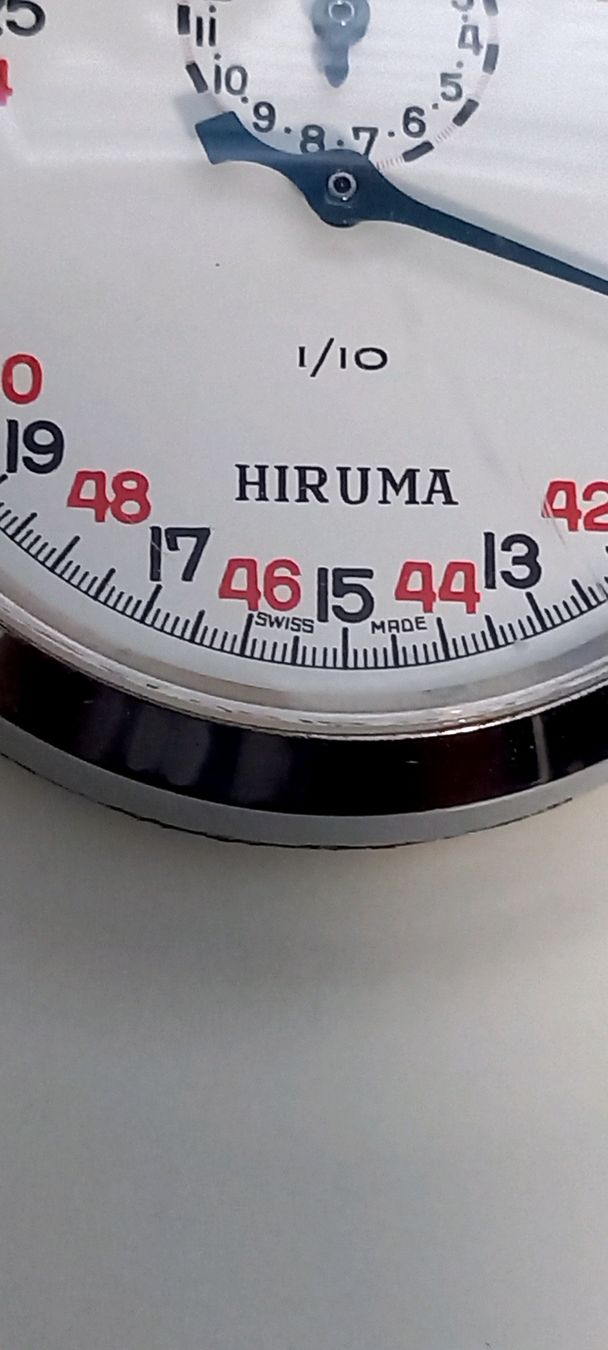 Misurare: Cronometro Swiss Made,   Hiruma – Usato da Minusio venduto da epp_cty9 3