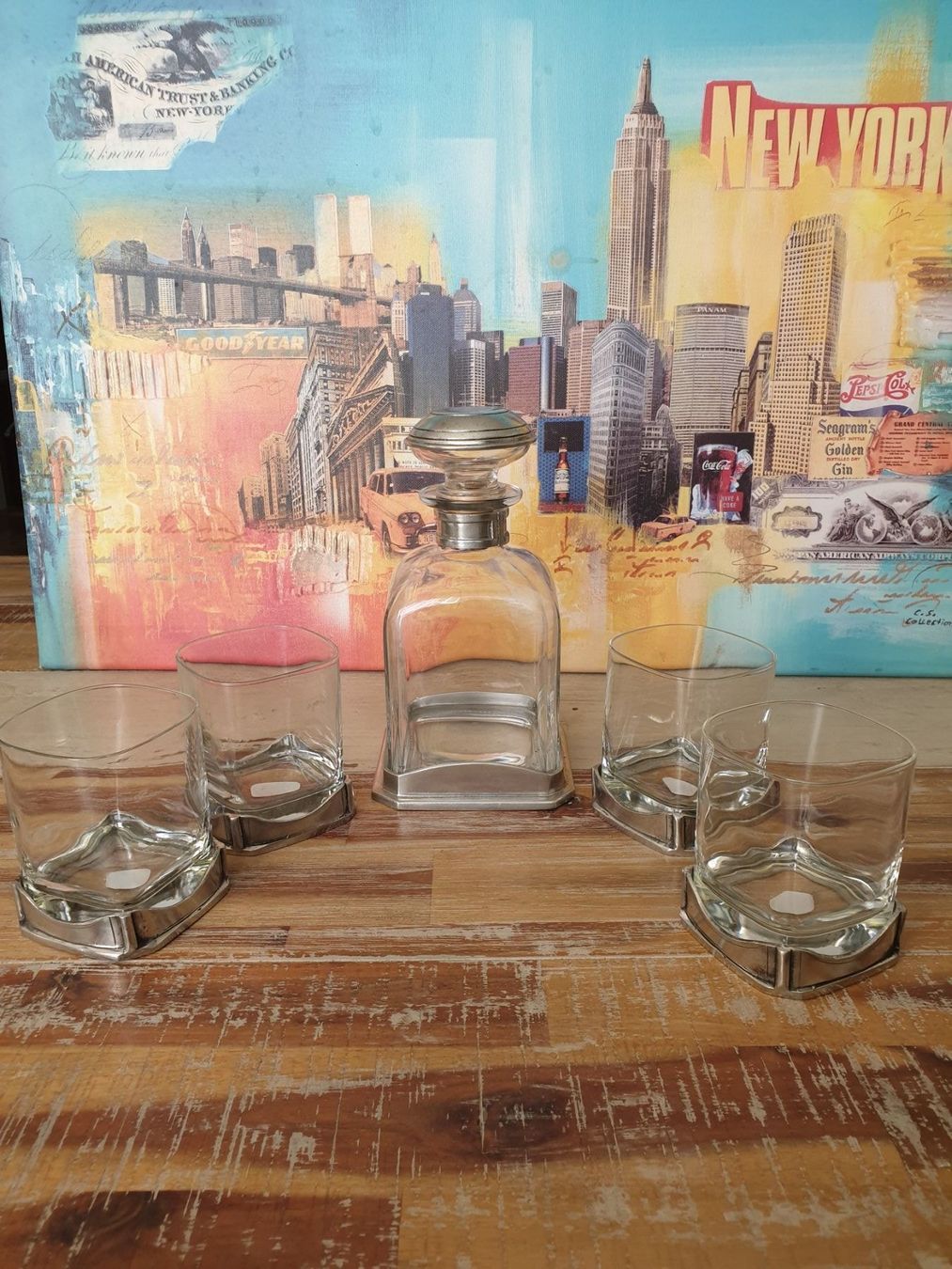 Caraffe: Whisky Karaffe & 4 Gläser – Nuovo (secondo la descrizione) da Olten venduto da Marsmobil
