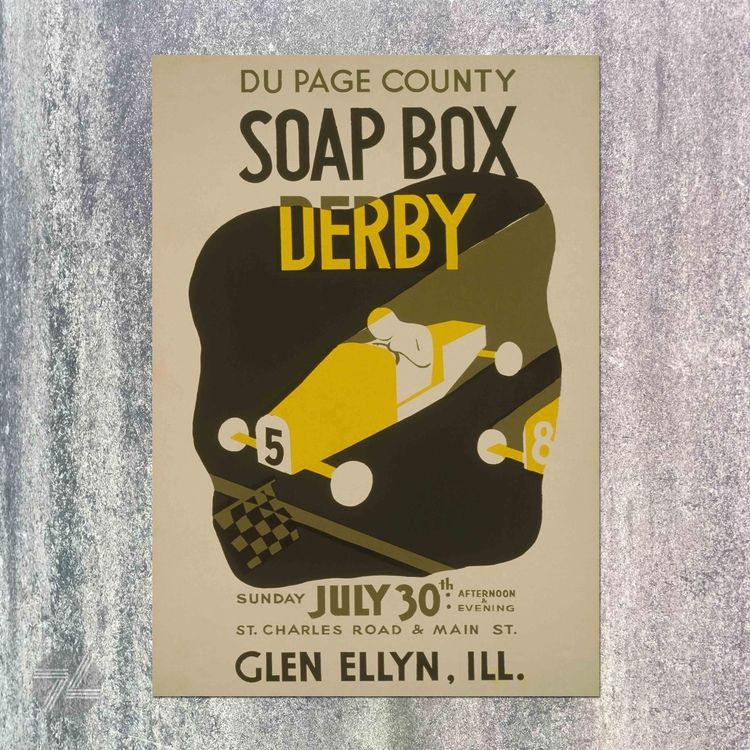SOAP BOX DERBY USA Plakat Poster Repro 1