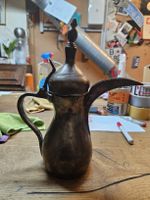 Antiker Kaffeekrug Dallah, Orientalisch, Messing (D1)