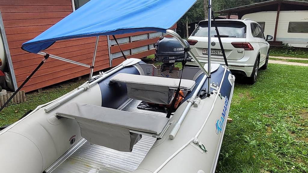 Barche: Schlauchboot mit Motor  – Usato da Neunkirch venduto da huwy02 1