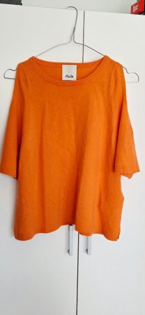 Allude Kaschmir Pullover Orange, Gr. S