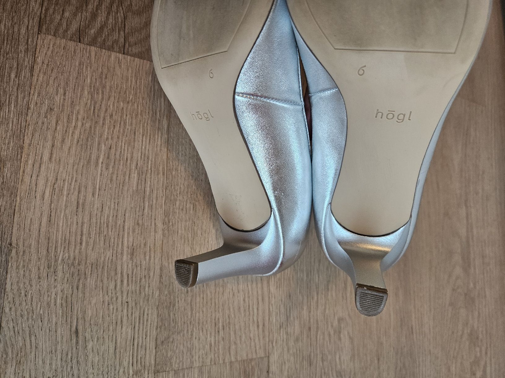 Högl Scarpe da donna: Högl Pumps in silber Leder Gr 39 – Nuovo (secondo la descrizione) da Regensdorf venduto da bus_dn2t 4
