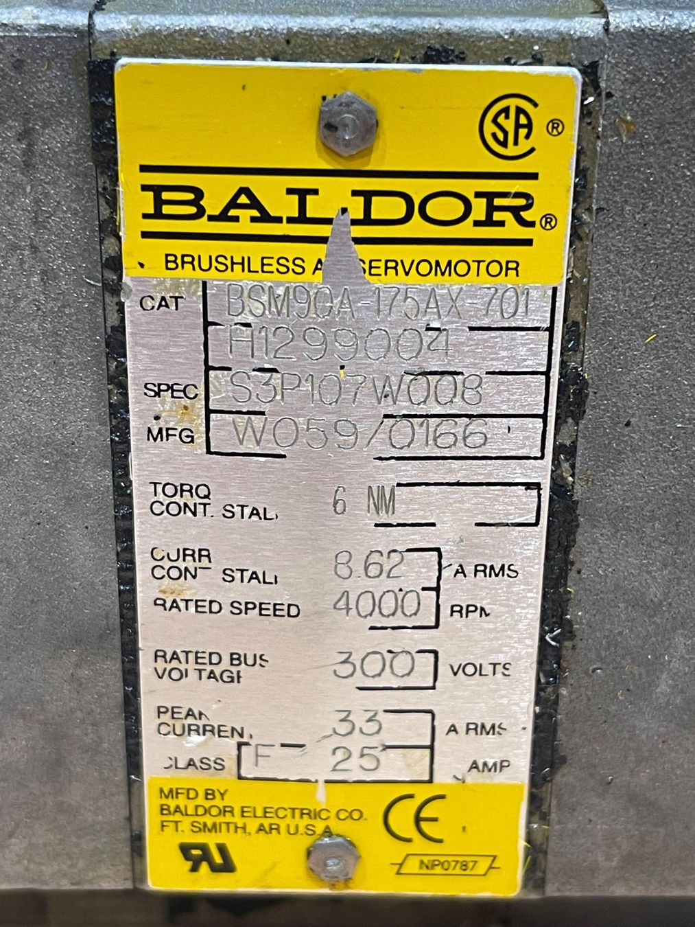 Motoren: BALDOR BSM90A Brushless AC Servo Motor – Gebraucht aus Titterten von WalliserEngineering 2