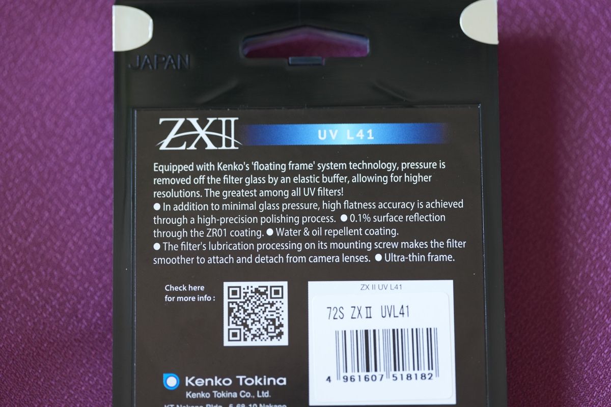 Kenko Filtri: UV Filter 72mm L41 Kenko ZXII  – Nuovo e nell'imballaggio originale da Rüti ZH venduto da ors_9ggw 1