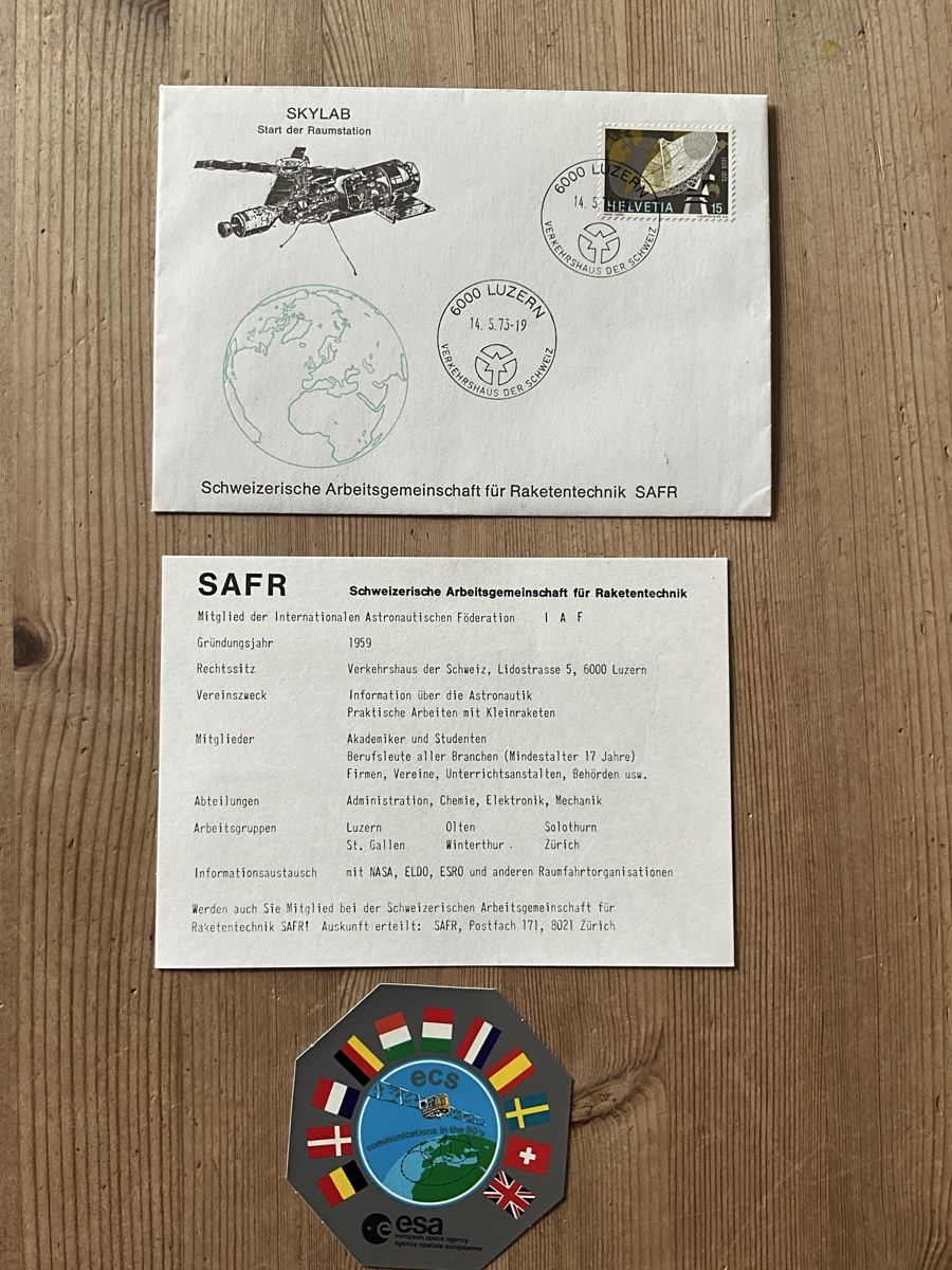 Alle Briefmarken: Skylab Briefmarke, Ersttagsbrief 1973 - Raumfahrtgeschichte – Neu (gemäss Beschreibung) aus Grenchen von Shyla1611 1