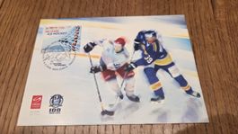 2008 FDC Maximumkarte 100 Jahre Eishockey