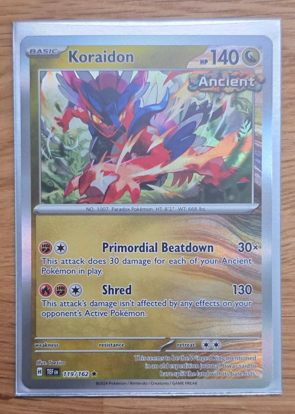 Pokémon Carte collezionabili: Koraidon 119/162 – Nuovo (secondo la descrizione) da Arbon venduto da Twist05