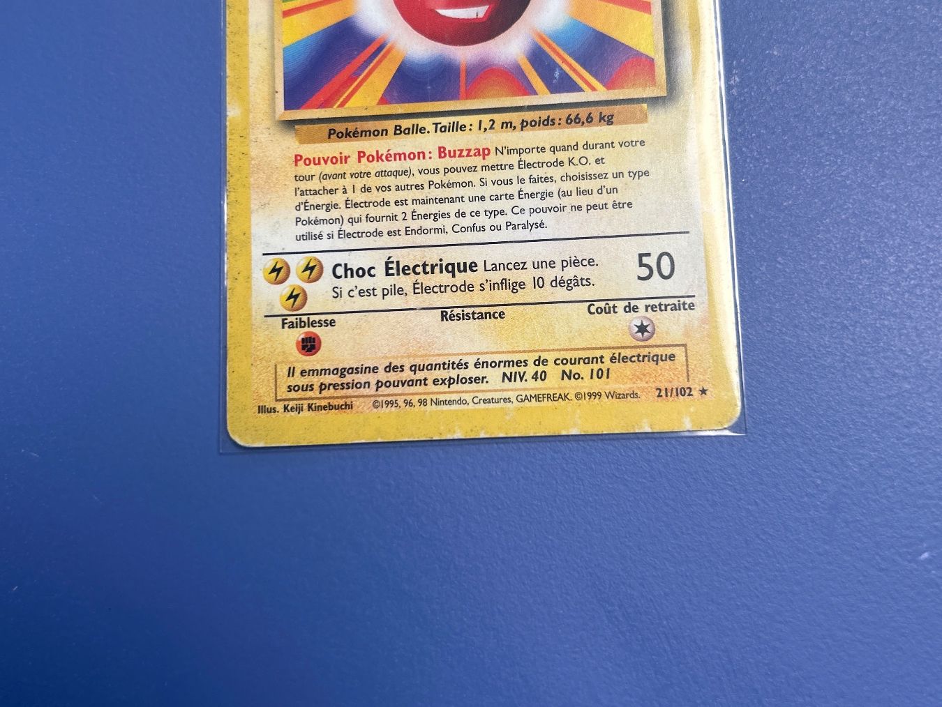 Pokémon Sammelbilder & Trading cards: Pokémon 1999 Électrode 21/102 Set de base FR – Gebraucht aus Schlieren von happymerchant64 3