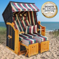 Strandkorb Premium KARO Volllieger Ostsee Gartenliege