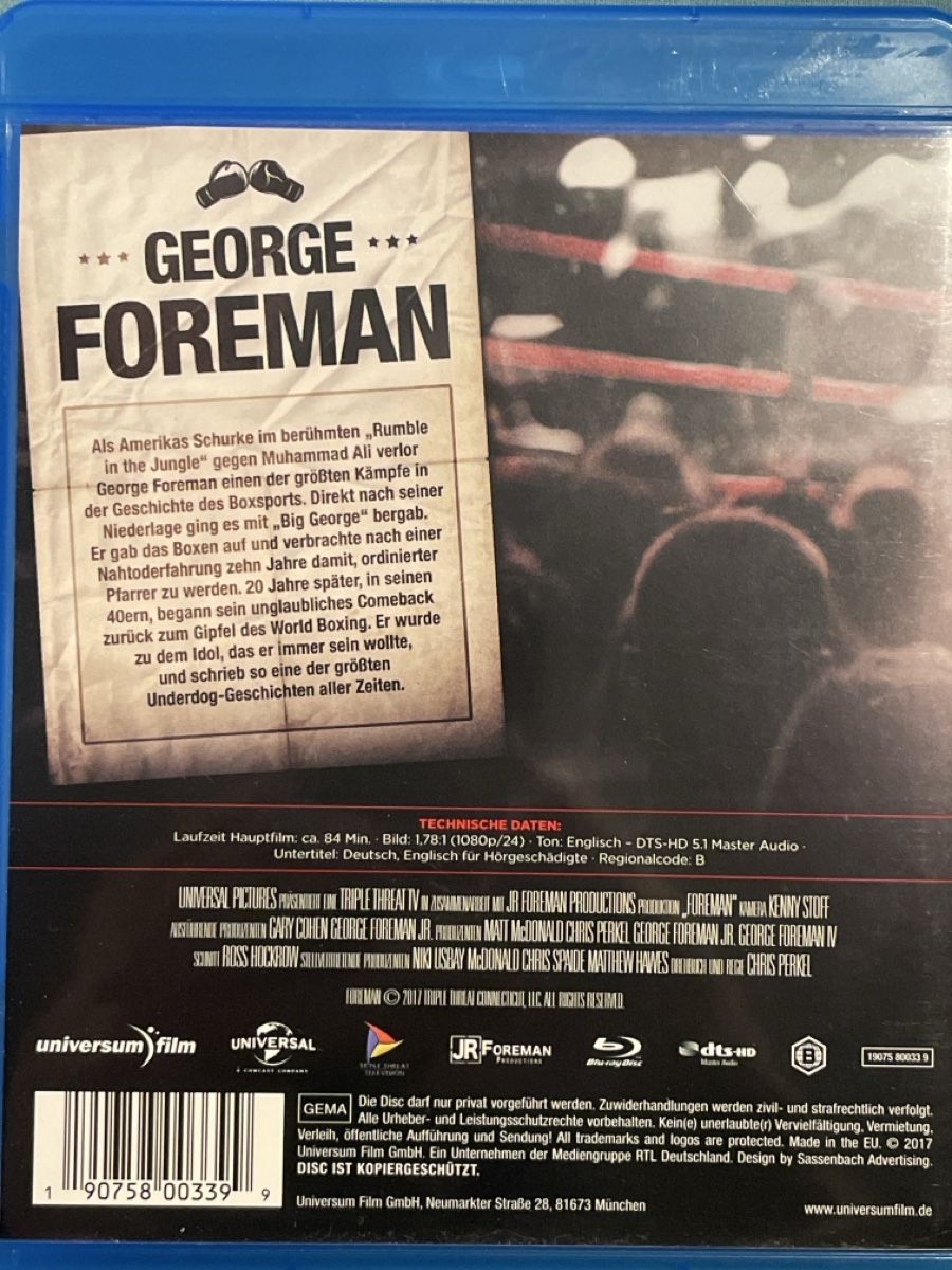 Tutti i DVDs: Foreman (2017) – Nuovo (secondo la descrizione) da Waldenburg venduto da Gonzo8 1