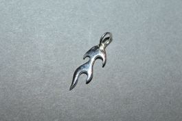 Anhänger Flamme Silber 925