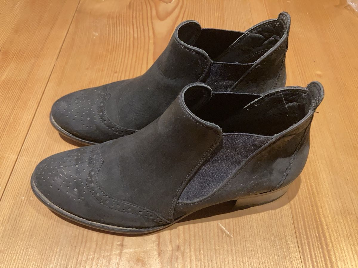 Paul Green Scarpe da donna: Wildleder Stiefelette schwarz Grösse 37 – Usato da Bauma venduto da Pumuckl735