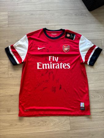 2012-14 Arsenal Nike Home Shirt Signed - (XL)