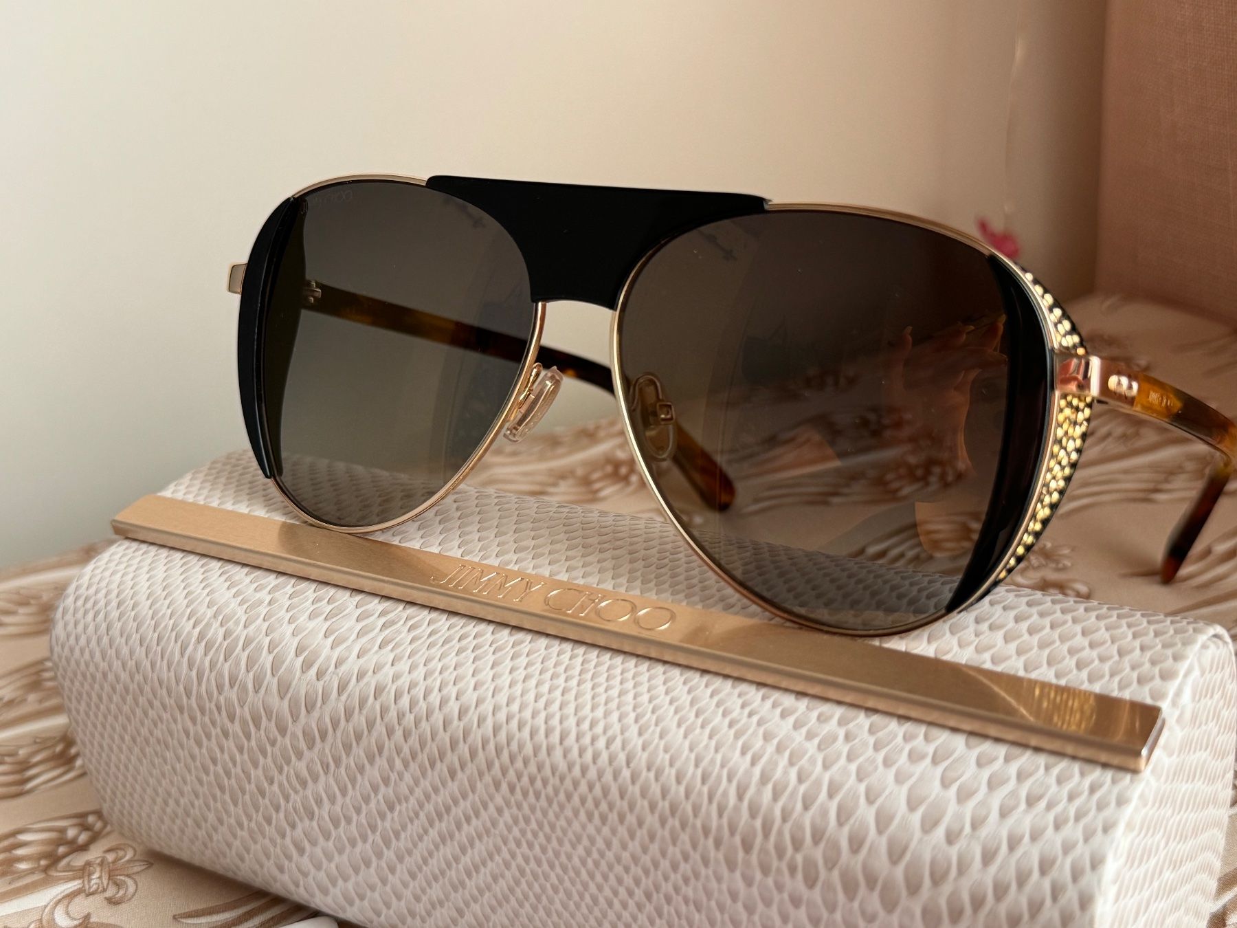 Jimmy Choo Occhiali & Lenti: Jimmy Choo Sonnenbrille NEU – Nuovo e nell'imballaggio originale da Schaan venduto da MivrSh 9