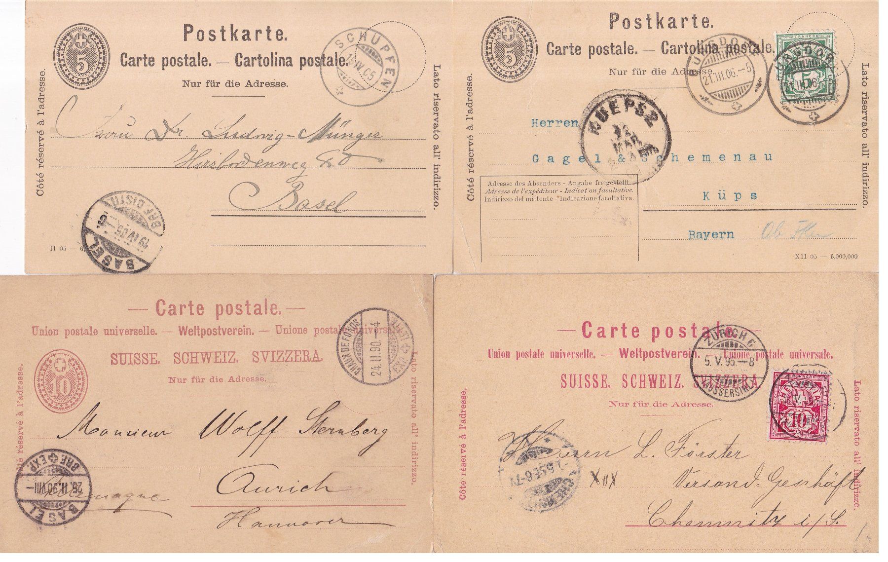 Alle Briefmarken: 40 Stk. Alte CH Postkarten, Karten – Gebraucht aus Münchwilen AG von Nesar 4