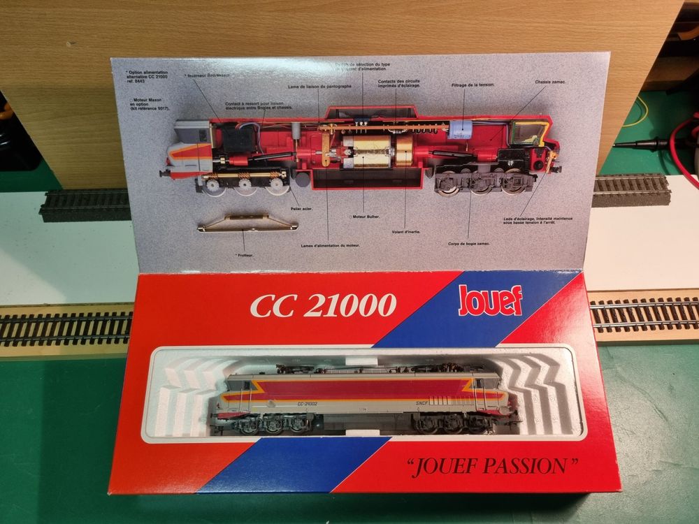 Essieux Jouef HJ2138 Pour Locomotive CC 6500/21000 - Échelle HO 1/87, 3 Essieux, Métal