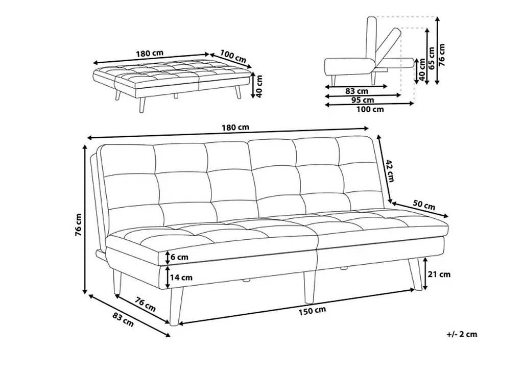 Beliani Sofas: Beliani Bettsofa Ronne Hellbraun – Gebraucht aus Zürich von sidoniegtk 4