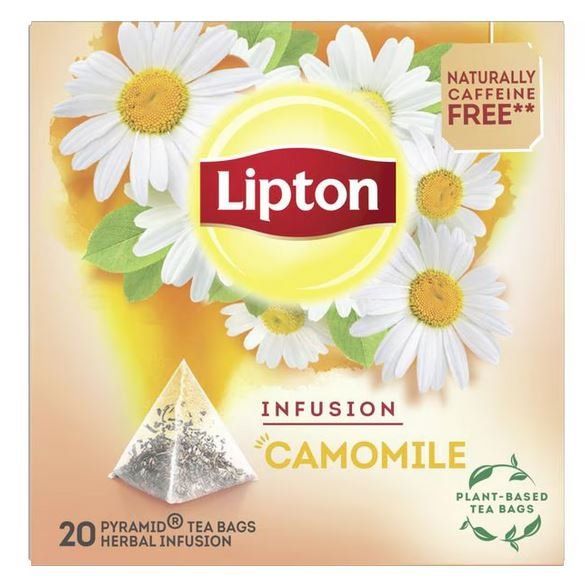 Cibi & Specialità: Lipton Tea 'Infusion Camomille' Pyramidenbeutel – Nuovo e nell'imballaggio originale da Gampelen venduto da Geschenkxy 2