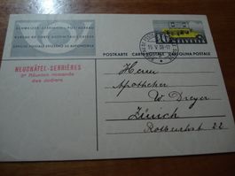 Ganzsache 1938, Sonder-o N-tel Serriers, Reunion des Jodlers
