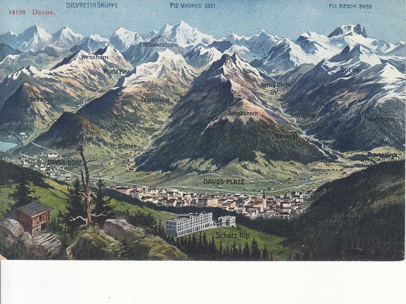 Cartoline postali: Davos ca. 1910 – Usato da Bürglen TG venduto da StampGraf