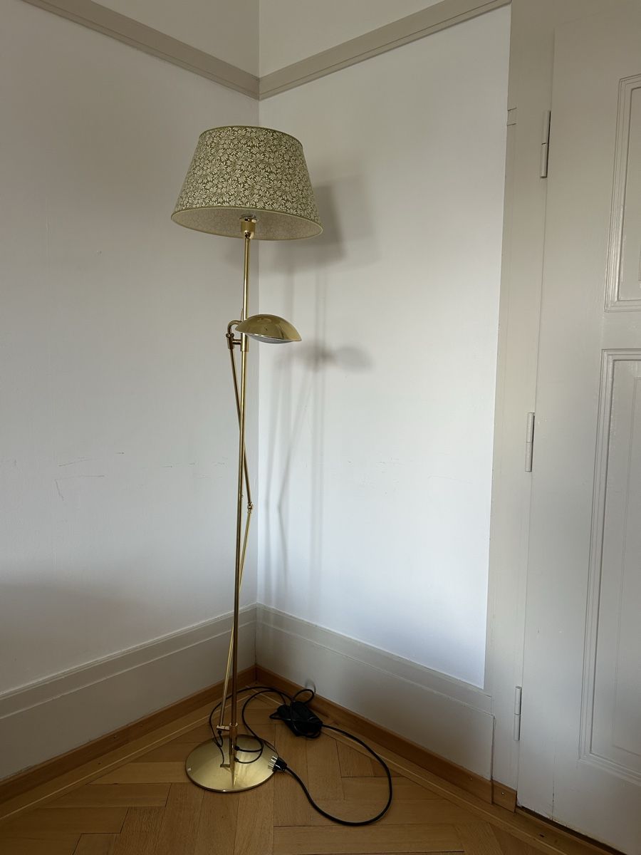 Lampen: Stehleuchte mit Stoffschirm, ca. 195cm – Gebraucht aus Bern von sinapaulina