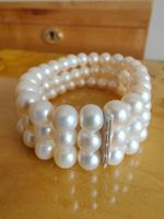 Dreifach-Süsswasserperlenarmband