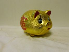 Goldenes Sparschwein Glücksbringer 🐷💰