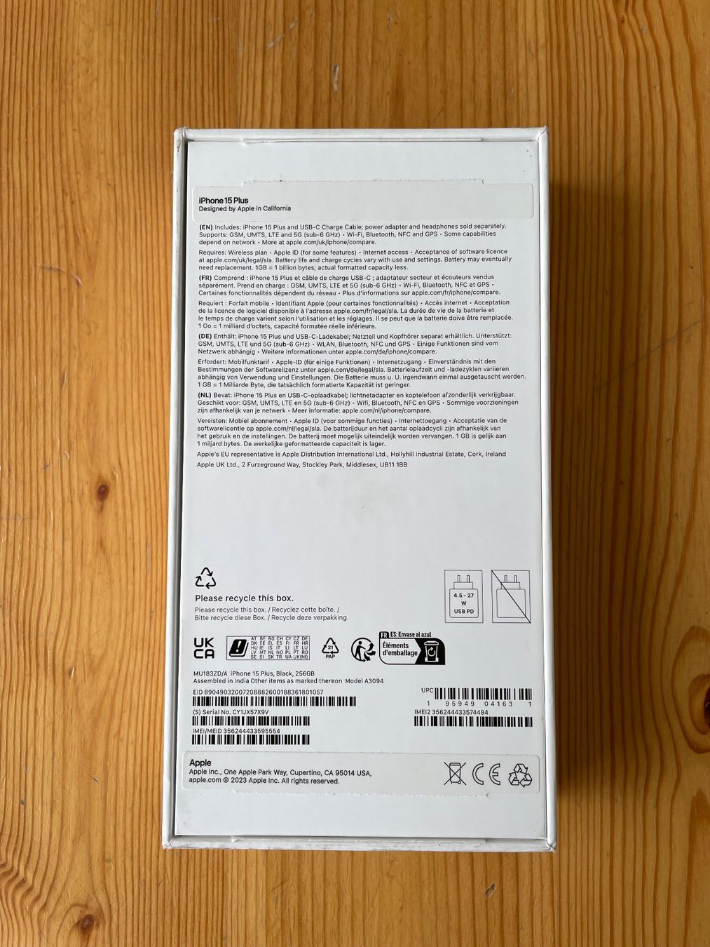 Apple Telefoni cellulari / Smartphones: Apple iPhone 15 Plus 256 GB schwarz – Usato da Chur venduto da maus1978 1