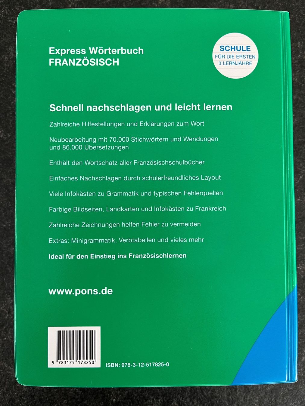 Libri: PONS Express Wörterbuch Französisch – Usato da Aeschi SO venduto da Bluemail 1