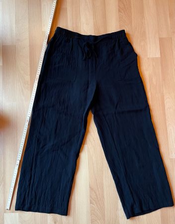 3/4 Leinenhose schwarz von Le Jardin du Lin