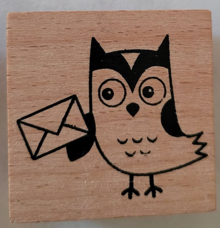 Mini Timbro In Gomma Stempel | Forma Di Gufo, Per Scrapbooking, Card Making, Decorazione Carta, Diametro 1,5 Cm, Fatto A Mano