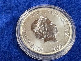 3. 1 UNZE 999 Silber, also 31,1 gr. Feinsiber