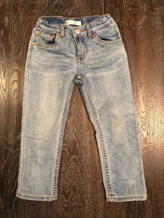 Jean Garçon Créateur Haus Of JR - Taille 4 Ans - Dénim Lavage Acide - Occasion Très Bon état