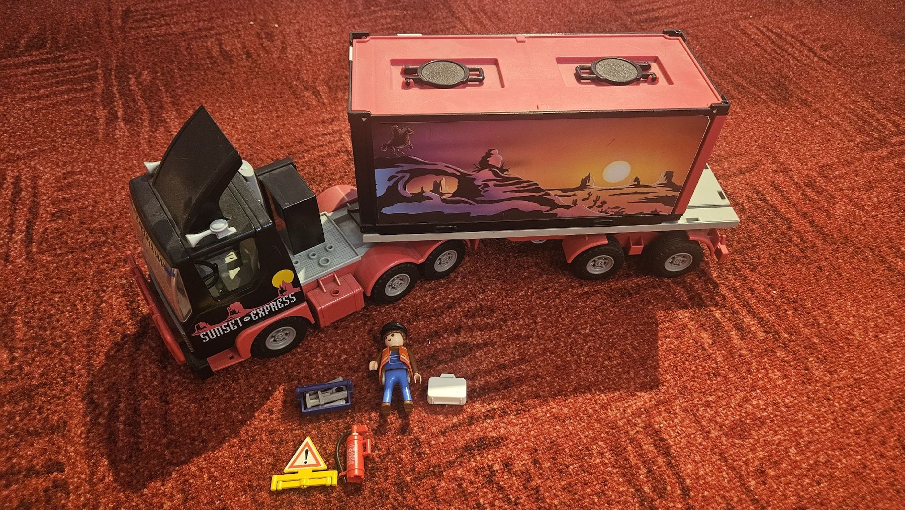 Playmobil Spielzeuge: Playmobil Sunset Express LKW mit Container 3817 – Gebraucht aus Rudolfstetten von Hoppel17
