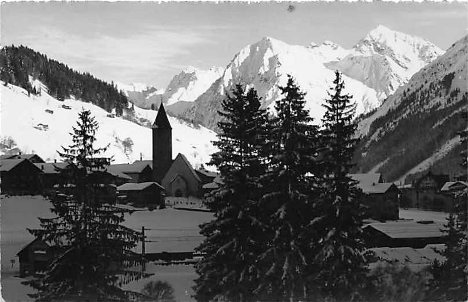Ansichtskarten: Klosters, im Abendlicht – Gebraucht aus Ottikon b.Kemptth. von Neptun1974